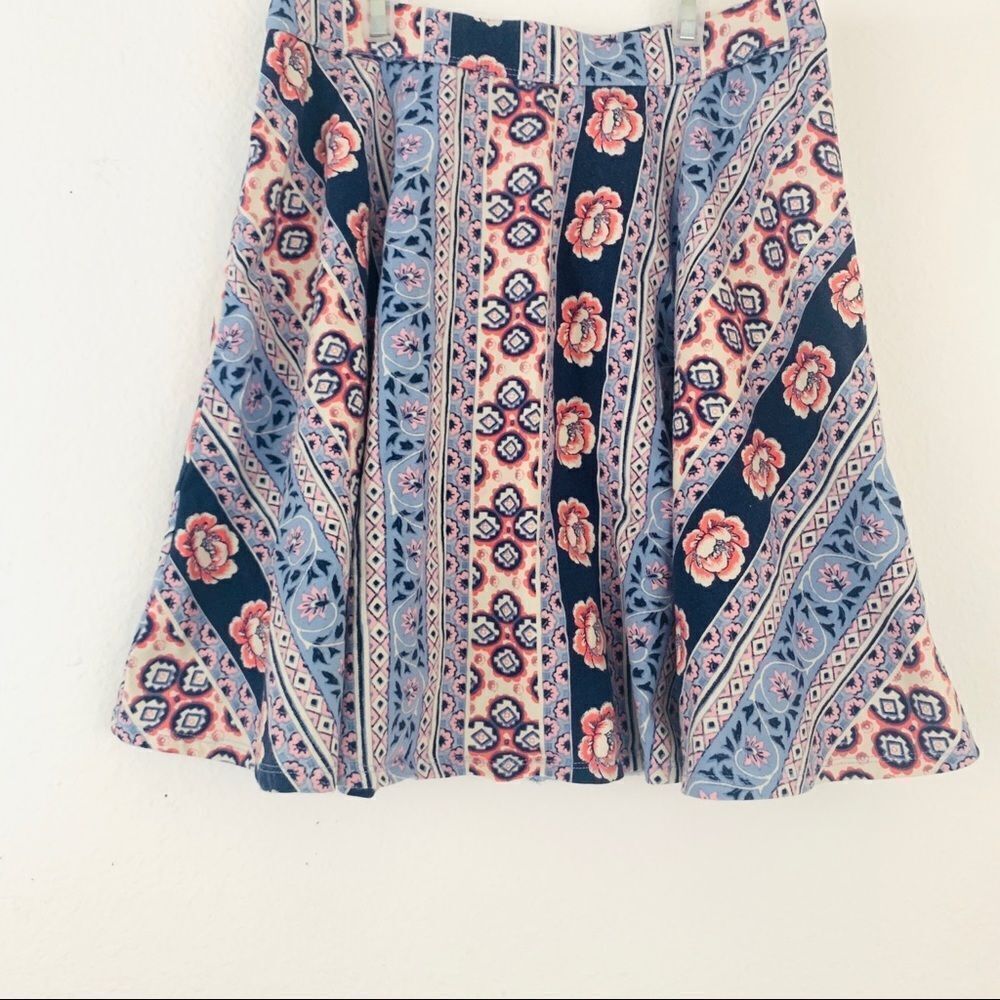 Vintage Hollister Floral Flare Skirt Size M